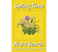 Spring Time Word Search Puzzle Book: Word Searches with Easy-to-Read Print about Sunshine, Flowers, Picnics, and More | 6x9 inches, 110 pages | 50+ ... Gift for Vacations, Holidays, and Free Times