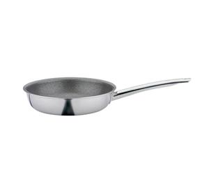 Spring VULCANO XL INTENSE PRO Ø 24 cm | acciaio inossidabile | 3 strati antiaderente | nucleo in alluminio | per tutti i piani cottura con induzione | adatto al forno | bordo versato | altezza 6,0 cm