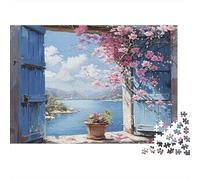 Spring Window View Puzzle Da 1000 Pezzi in Cartone Riciclato Per Adolescenti Bambini 12+ Educativo Allenare La Mente Offerta Speciale 38x26cm/1000pcs