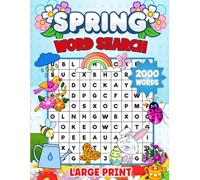 Spring Word Search 2000 Words Large Print: 84 Puzzles • Easy-to-Read for Kids, Adults & Seniors • 8.5x11 Inches • Perfect for breezy mornings, blooming flowers, and quiet moments