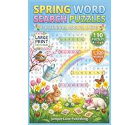 Spring Word Search Book Large Print: 110 Puzzles with 1,320 Words Celebrating Flowers, Gardens, Nature, and Spring Activities for Kids, Adults, and Seniors