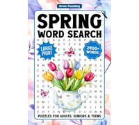 Spring Word Search For Adults Large Print: 2400+ Relaxing Words, Seasonal Themed Word Find Puzzles For Seniors & Teens, Easter Word Searches With Solutions