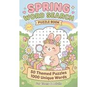Spring Word Search Puzzle Book: 50 Spring Themed Word Search Puzzles with Easy-to-Read Layouts | Cute & Cozy Design | 6x9 inches, 82 pages | 1000 ... Adults | Good for Relaxation & Stress Relief