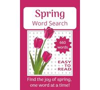 Spring Word Search Puzzle Book: Seasonal Word Searches with Easy to Read Print about Spring, Easter, Nature and More | 6x9 inches, 110 pages | 55 ... Gift for Vacations, Holidays, and Free Time