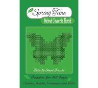 Spring Word Search Puzzle Book: Word Search Puzzles with Easy to Read Print about Spring, Nature, Fun and More Butterfly Shaped | 6x9 inches, 100 ... Vacations, Holidays, Weekends, Leisure Time