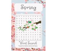 Spring Word Search Puzzle Book: Word Searches with Easy to Read Print about Spring, Blossom, New Words Spring Word Search and More I 6x9 inches, 110 ... Gift for Vacations, Holidays and Free Times