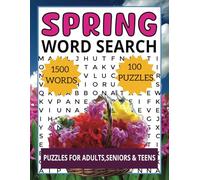 Spring Word Search: Puzzles for Adults, Seniors & Teens | Fun Themed Word Search | Word Find Puzzles for Stress Relief