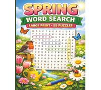 Spring Word Search Puzzles Large Print: 55 Puzzles