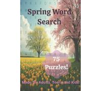 Spring Word Search: Word Find Puzzles for Adults and Teens with 1000+Unique Words
