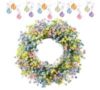 Spring Wreath - Flower Holiday Decor | Front Door Decorative Wreath, Perfect For Entryway, Kitchen, Bedroom, Family Gatherings, Parties, Weddings, Seasonal Home Decoration, Indoor and Outdoor Use