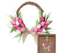 Spring Wreaths for Front Door - Artificial Floral Decor | Spring Wreaths for Front Door,for Home Outdoor Indoor Window Wall Living Room Bedroom Wedding Festival Holiday