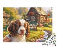 Springer Spaniel 1000 Pezzi Puzzle Creativo Regali Di Festa Spaniel Held by Hand Jigsaw Stimolare La Creatività Per Bambini E Adulti 52x38cm/1000pcs