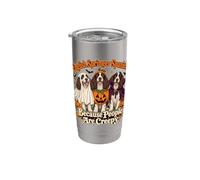 Springer Spaniel Inglese Halloween Amante dei cani Spooky Canine Bicchiere termico in acciaio inox doppia parete