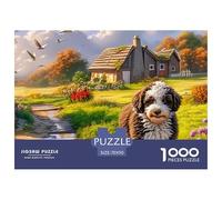 Springer Spaniel Puzzle in Stile Museo - 1000 Pezzi Di Fascino Con Splendide Illustrazioni Artistiche Da Collezione - Il Regalo Perfetto Per Un Pubblico 14+ 70x50cm/1000pcs