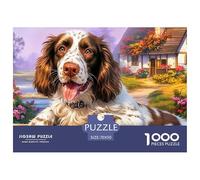 Springer Spaniel Puzzle Ispirato Alle Collezioni Museali - 1000 Pezzi Con Capolavori Artistici in Miniatura - Un Regalo Di Classe Per Grandi E Piccoli 70x50cm/1000pcs