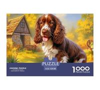 Springer Spaniel Puzzle Raffinato Da 1000 Pezzi Con Illustrazioni Artistiche Di Alto Livello - Il Regalo Di Festa Perfetto Per Adulti E Bambini Di Tutte Le Età 52x38cm/1000pcs