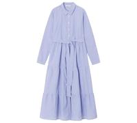 SPRINGFIELD 3.fq. Vestido Midi Rayas Camisero Vestito Casual, Blu (Horizonte), 42 Donna