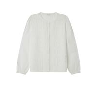 Springfield Blusa Bordada con Encaje Insertado Y Fruncido En El Hombro Camicetta Donna (Pacco da 1)