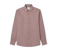 SPRINGFIELD Camisa Oxford Piece Dye LS Camicia, Marrone Zucchero Moreno, S Uomo