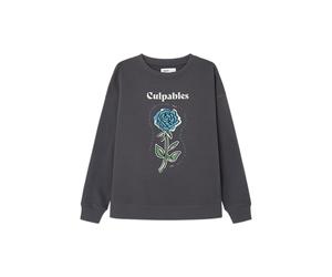 Springfield Donna Felpa con Stampa Frontale, Collezione Culpables, È Colpa Tua?