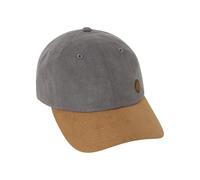 SPRINGFIELD Fake Suede Baseball cap with Small Logo On The Side Basco, Grigio, Taglia Unica Uomo
