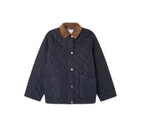 SPRINGFIELD Husky Jacket with Inside Check Lining And Corduroy Collar Sport, Blu, L Donna
