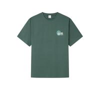 SPRINGFIELD Japan Landscape SS Graphic T-Shirt. 100% Bci Cotton Maglietta in Cotone, Verde, S Uomo