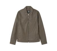 SPRINGFIELD Pu Smart Aviator Harrington Shirt Collar with Zipper Closure, Adjustable Cuffs Giacca, Marrone, L Uomo