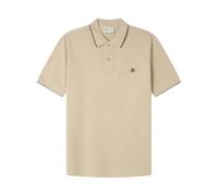 SPRINGFIELD SS Polo Pique Slub Tippings with Tree Embro8idery. 100% Bci Cotton, Beige, L Uomo