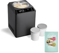 SPRINGLANE Macchina per gelato e yogurtiera Erika con compressore autoraffreddante 250 W (Erika/Contenitore grigio, 2,5 L)