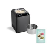 SPRINGLANE Macchina per gelato e yogurtiera Erika con compressore autoraffreddante 250 W (Erika/Contenitore in acciaio inossidabile, 2,5 L)