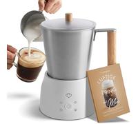 SPRINGLANE - Montalatte elettrico Mia, in acciaio inox, 600 W, 250 ml, 2 inserti, 4 programmi per schiuma di latte fredda o calda, protezione da surriscaldamento, lavabile in lavastoviglie
