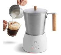 SPRINGLANE Montalatte elettrico Mia, manico in rovere, 4 programmi | 250 ml per schiuma calda o fredda, latte caldo e cioccolata calda - 600 W, bianco