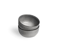 Springlane Set di 2 ciotole piccole Misty Cliff, gres, grigio