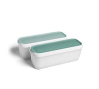 SPRINGLANE set di 2 contenitori per gelato da 1 litro, contenitori per gelato, contenitori per congelatore, contenitori per gelato, senza BPA in qualità alimentare (Mint - Portion Container)
