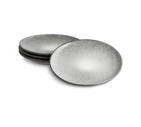 SPRINGLANE stoviglie grigie, servizio da tavola in gres Misty Cliff (Grigio, set di 4 piatti)