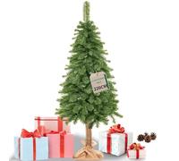 SPRINGOS Albero di Natale Artificiale Pino Tronco Naturale Sacco di iuta 220 cm