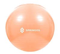 SPRINGOS Palla da ginnastica, fitness, equilibrio, palla in gomma, per yoga, fisioterapia, riabilitazione, fitness, yoga, tensioni alla schiena, colore della pelle, 55 cm