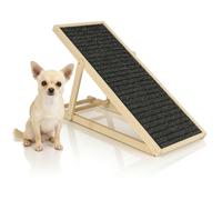 SPRINGOS Rampa per cani Gradini per cani regolabili da 42,5-59 cm per letto o divano Scala per cani pieghevole in legno Rampa di accesso per animali domestici con inserto antiscivolo