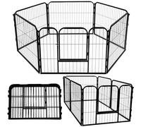 SPRINGOS Recinzione per piccoli animali, pieghevole, 6 pezzi, altezza 60 cm