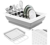 SPRINGOS Scolapiatti in silicone pieghevole 30,8 x 36 x 12 cm