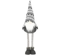Springos - Statuetta decorativa a forma di gnomo di Natale, con cappello a punta, regolabile in altezza 54-86 cm