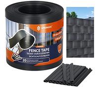 SPRINGOS Strisce frangivista giardino 26 metri con 20 clip per recinzioni da giardino a doppia asta