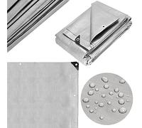 SPRINGOS - Telone protettivo di copertura, 2 x 4 m, con occhielli rinforzati, in PE, 210 g/m², impermeabile