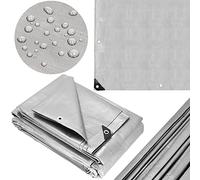 SPRINGOS Telone protettivo di copertura, 6 x 8 m, occhielli rinforzati, PE 210 g/m2, impermeabile