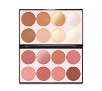 SPRINGSKY 16 colori Tavolozza contorno trucco - Blush Evidenziatori Bronzer Polvere Tutto In Uno Tavolozze per il Trucco Kit di Contorno - Cosmetico Viso Regali per Donna Bellezza per Festival