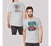 Springsteen Bruce - T-Shirt # L Unisex Grey # Pink Cadillac