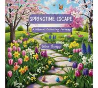 Springtime Escape: A Vibrant Colouring Journey Including beautiful And Unique Illustrations of Spring Flowers And Animals For Adults And Teens