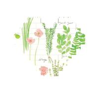 Springtime Herb Garden Puzzle stampato 10,8 x 12,8 cm, puzzle a forma di cuore impegnativo gioco per adulti, divertente decorazione decorativa da parete
