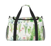 Springtime Herb Garden Travel Duffel Bag Grande Pieghevole Impermeabile Pernottamento Borsa Spiaggia Nuoto Piscina Sport Palestra